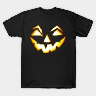 Jack O Lantern Scary Pumpkin Face T-Shirt